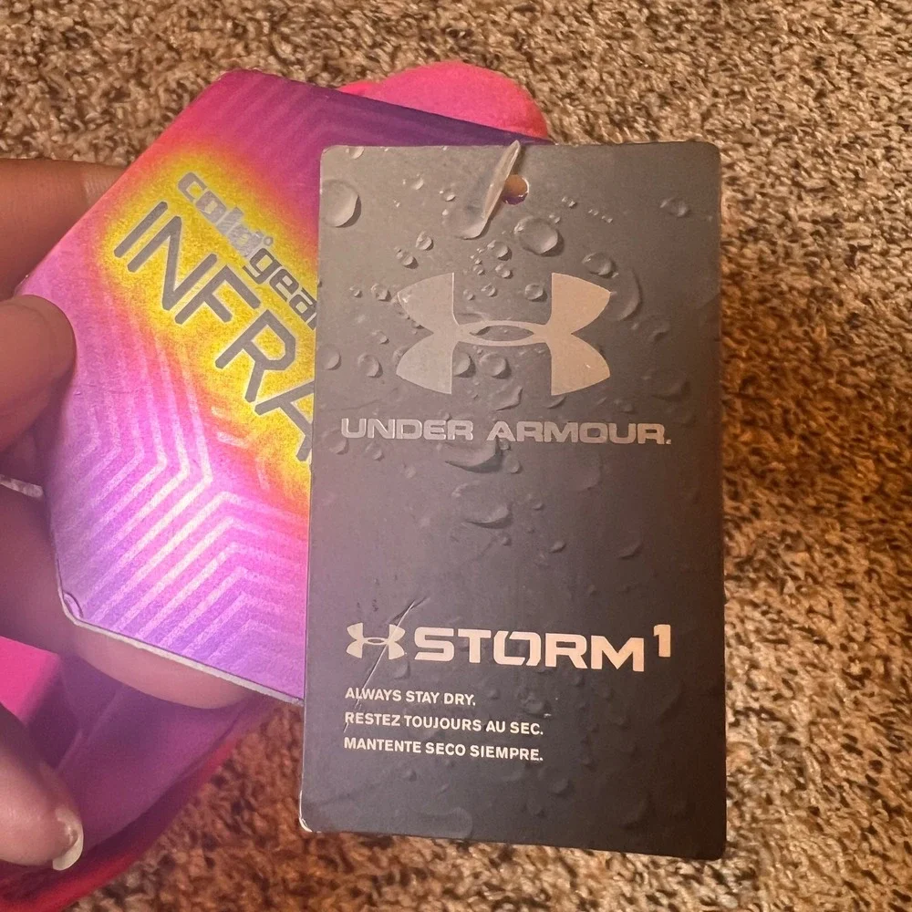 Under Armour Beanie ColdGear Infrared Storm 1 Youth‎ Pink Hat